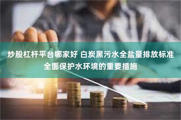 炒股杠杆平台哪家好 白炭黑污水全盐量排放标准全面保护水环境的重要措施
