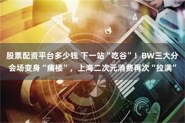 股票配资平台多少钱 下一站“吃谷”！BW三大分会场变身“痛楼”，上海二次元消费再次“拉满”